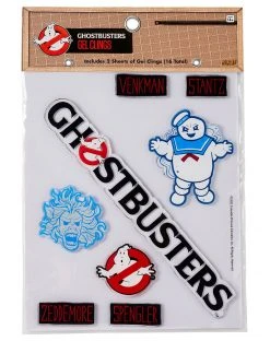 Spirit Halloween Ghostbusters Gel Clings -MELONHALLOW Sales 01456458 d