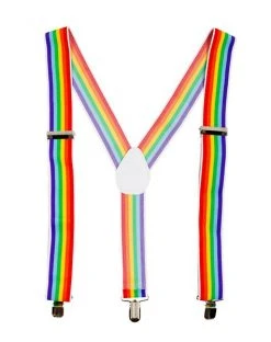 Spirit Halloween Rainbow Suspenders