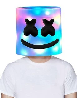 Spirit Halloween Light-Up LED Marshmello Full Mask