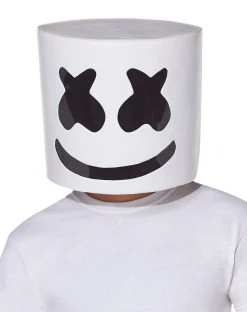 Spirit Halloween Adult Mesh Marshmello Half Mask