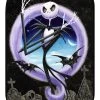 Spirit Halloween Graveyard Jack Skellington Fleece Blanket - The Nightmare Before Christmas -MELONHALLOW Sales 01465129 a