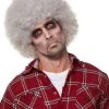 Spirit Halloween Gray Curly Wig -MELONHALLOW Sales 01465285 a