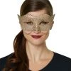 Spirit Halloween Rose Gold Rhinestone Eye Half Mask -MELONHALLOW Sales 01465400 a