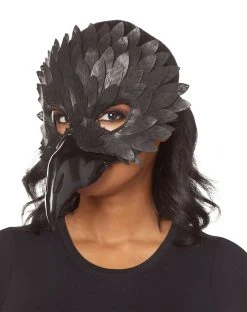Spirit Halloween Black Crow Mask 5 Spirit Halloween Black Crow Mask -MELONHALLOW Sales 01465426 b