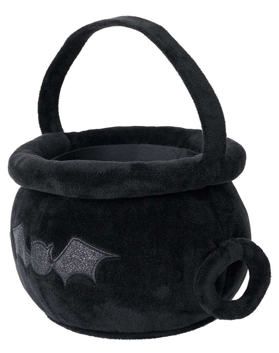 Spirit Halloween Bat Cauldron Plush Treat Bucket 4 Spirit Halloween Bat Cauldron Plush Treat Bucket - Image 2