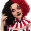 Spirit Halloween Red and Black Curly Wig 1 Spirit Halloween Red and Black Curly Wig -MELONHALLOW Sales 01467588 a