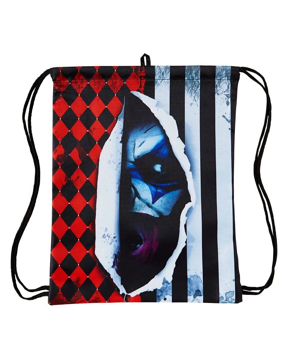 Spirit Halloween Scary Clown Cinch Bag 3 Spirit Halloween Scary Clown Cinch Bag