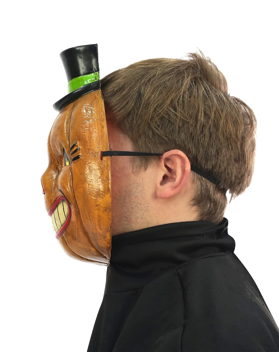 Spirit Halloween Vintage Pumpkin Half Mask 4 Spirit Halloween Vintage Pumpkin Half Mask - Image 2