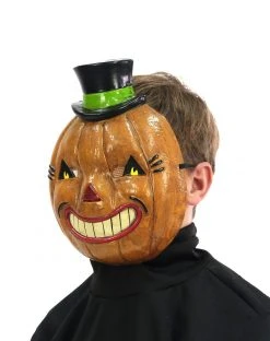 Spirit Halloween Vintage Pumpkin Half Mask 9 Spirit Halloween Vintage Pumpkin Half Mask -MELONHALLOW Sales 01471630 d
