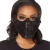 Spirit Halloween Black Skeleton Sequin Half Mask 2 Spirit Halloween Black Skeleton Sequin Half Mask -MELONHALLOW Sales 01473255 a