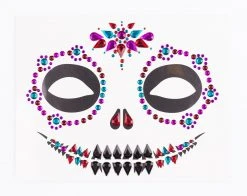 Spirit Halloween Sugar Skull Face Decal 8 Spirit Halloween Sugar Skull Face Decal -MELONHALLOW Sales 01474741 c