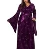 Spirit Halloween Plus Size Adult Velvet Celestial Robe -MELONHALLOW Sales 01475557 a