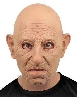 Spirit Halloween Bald Old Man Full Mask