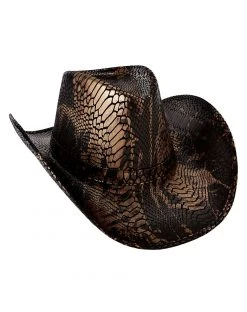 Spirit Halloween Snakeskin Cowboy Hat