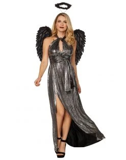 Spirit Halloween Adult Black Endless Dress