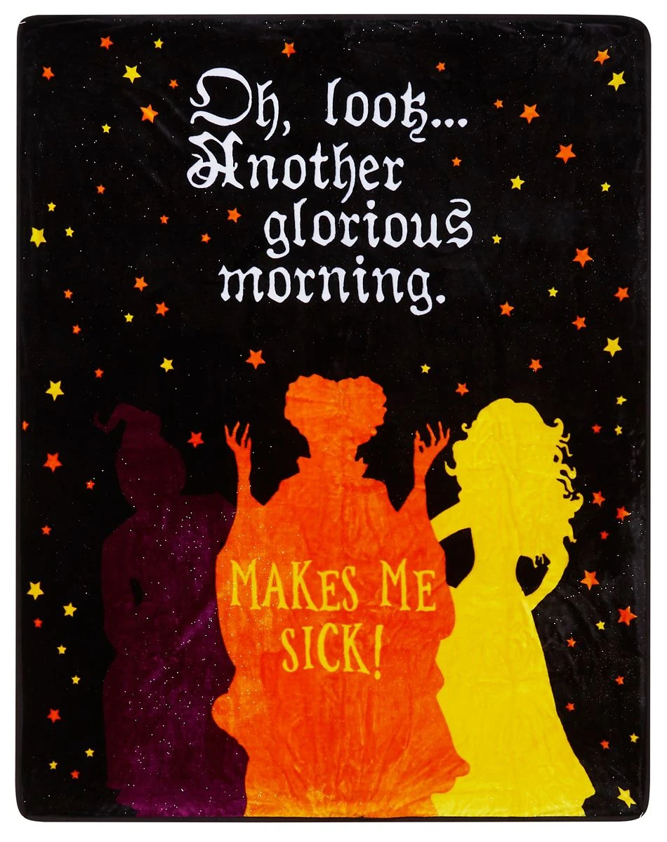 Spirit Halloween Makes Me Sick Fleece Blanket - Hocus Pocus 3 Spirit Halloween Makes Me Sick Fleece Blanket - Hocus Pocus
