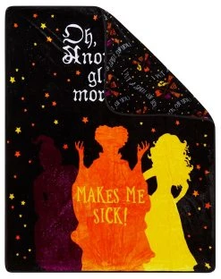 Spirit Halloween Makes Me Sick Fleece Blanket - Hocus Pocus 8 Spirit Halloween Makes Me Sick Fleece Blanket - Hocus Pocus -MELONHALLOW Sales 01483502 b