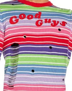 Spirit Halloween Adult Chucky Sweater -MELONHALLOW Sales 01483668 d