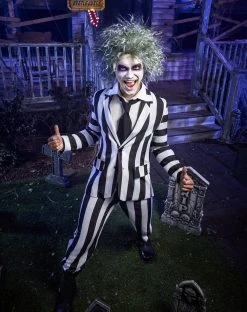 Spirit Halloween Adult Beetlejuice Striped Suit