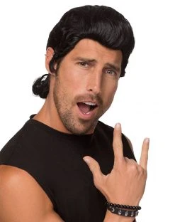 Spirit Halloween Black Rat Tail Wig