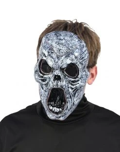 Spirit Halloween Light-Up EL Wire Wailing Spirit Half Mask 10 Spirit Halloween Light-Up EL Wire Wailing Spirit Half Mask -MELONHALLOW Sales 01488154 e