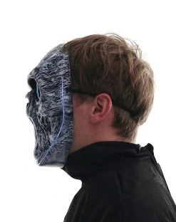 Spirit Halloween Light-Up EL Wire Wailing Spirit Half Mask 11 Spirit Halloween Light-Up EL Wire Wailing Spirit Half Mask -MELONHALLOW Sales 01488154 f