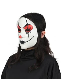 Spirit Halloween Female Clown Half Mask -MELONHALLOW Sales 01488451 c