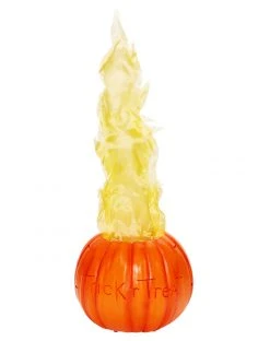 Spirit Halloween Light-Up Flaming Pumpkin - Trick 'r Treat -MELONHALLOW Sales 01490200 c