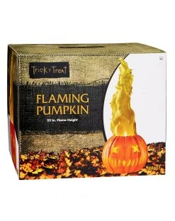 Spirit Halloween Light-Up Flaming Pumpkin - Trick 'r Treat -MELONHALLOW Sales 01490200 e