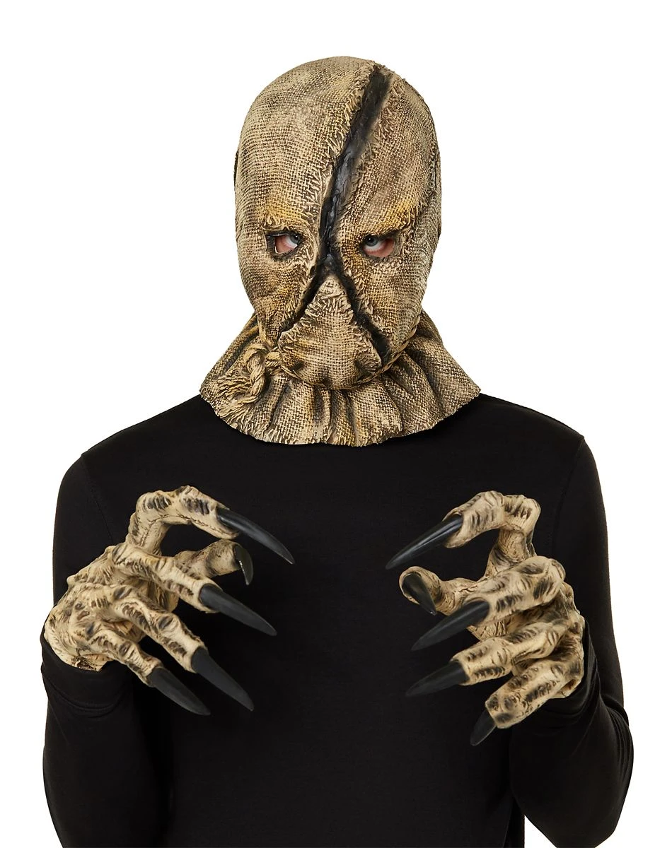 Spirit Halloween Scarecrow Full Mask with Hands 3 Spirit Halloween Scarecrow Full Mask with Hands
