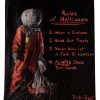 Spirit Halloween Rules of Halloween Fleece Blanket - Trick 'r Treat -MELONHALLOW Sales 01492933 a