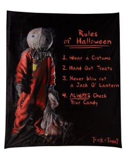 Spirit Halloween Rules of Halloween Fleece Blanket - Trick 'r Treat