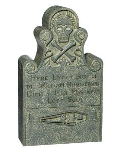 Spirit Halloween Billy Butcherson Tabletop Tombstone - Hocus Pocus