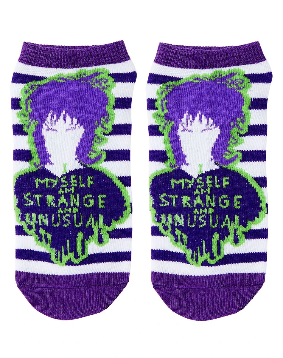 Spirit Halloween Beetlejuice Ankle Socks - 5 Pair 5 Spirit Halloween Beetlejuice Ankle Socks - 5 Pair - Image 3