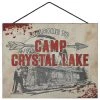 Spirit Halloween Welcome to Camp Crystal Lake Sign - Friday the 13th -MELONHALLOW Sales 01494798 a
