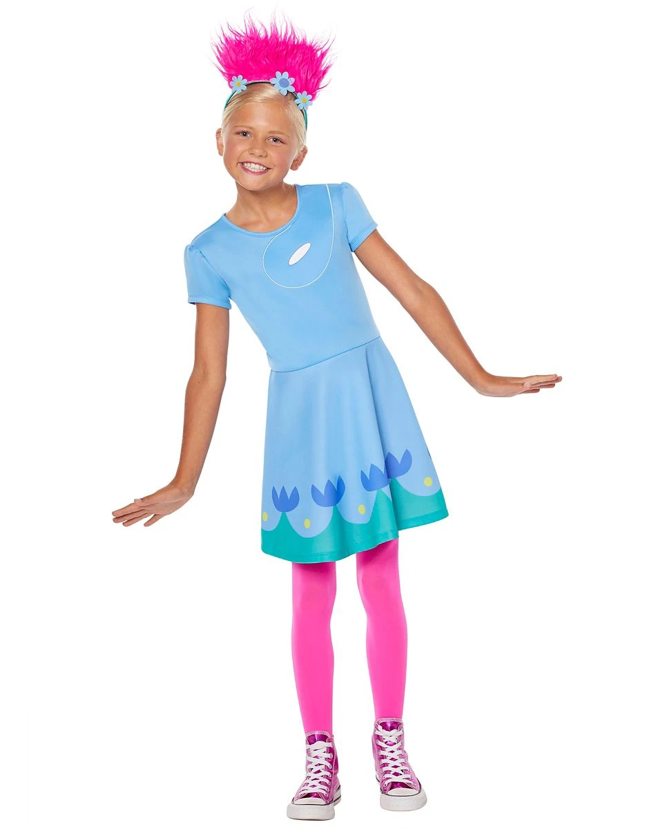 Spirit Halloween Kids Queen Poppy Dress Costume - Trolls 3 Spirit Halloween Kids Queen Poppy Dress Costume - Trolls