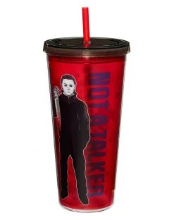 Spirit Halloween Stalker Not A Talker Michael Myers Tumbler 20 oz. - Halloween -MELONHALLOW Sales 01497155 c