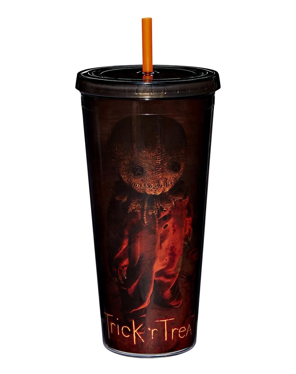 Spirit Halloween Sam Cup with Straw 20 oz. - Trick 'r Treat 4 Spirit Halloween Sam Cup with Straw 20 oz. - Trick 'r Treat - Image 2