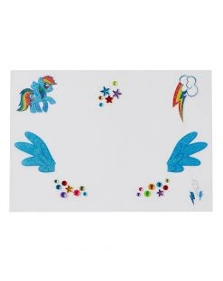 Spirit Halloween Rainbow Dash Face Decals - My Little Pony