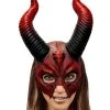 Spirit Halloween Devil Horn Half Mask -MELONHALLOW Sales 01499201 a