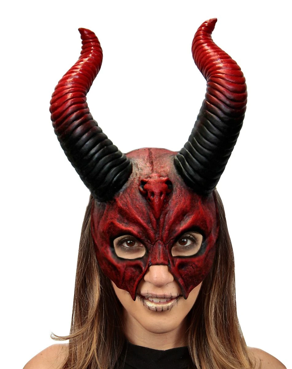 Spirit Halloween Devil Horn Half Mask 3 Spirit Halloween Devil Horn Half Mask