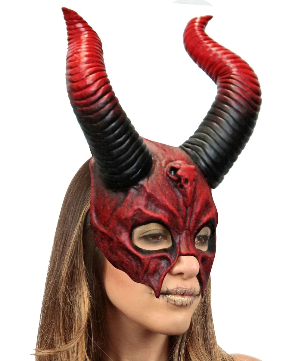 Spirit Halloween Devil Horn Half Mask 5 Spirit Halloween Devil Horn Half Mask - Image 3