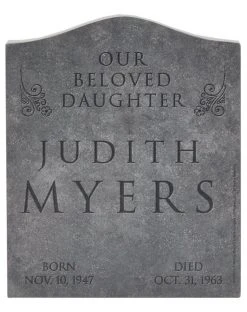 Spirit Halloween Judith Myers Tombstone Decoration - Halloween