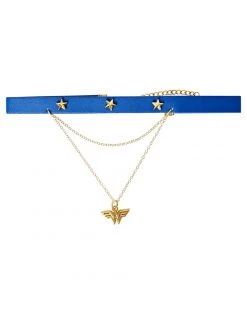 Spirit Halloween Wonder Woman Shield Choker Necklace