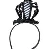 Spirit Halloween Black and White Mini Queen Crown Headband 2 Spirit Halloween Black and White Mini Queen Crown Headband -MELONHALLOW Sales 01503283 a