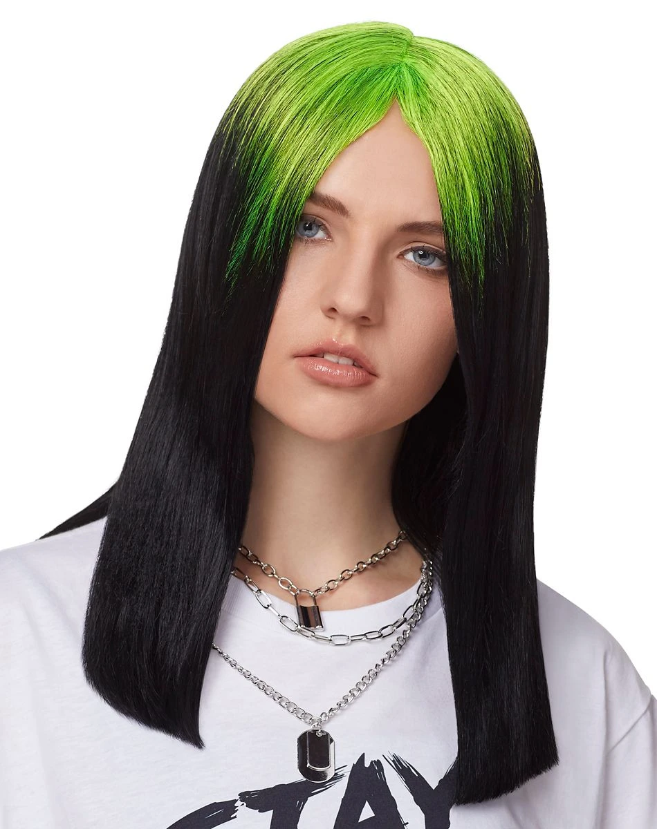 Spirit Halloween Green and Black Ombre Wig 3 Spirit Halloween Green and Black Ombre Wig