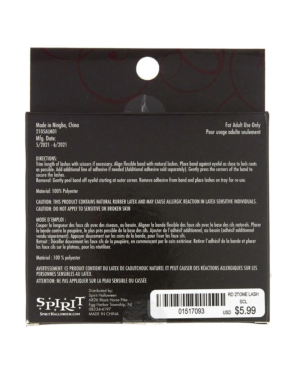 Spirit Halloween Red Eyelashes 5 Spirit Halloween Red Eyelashes - Image 3
