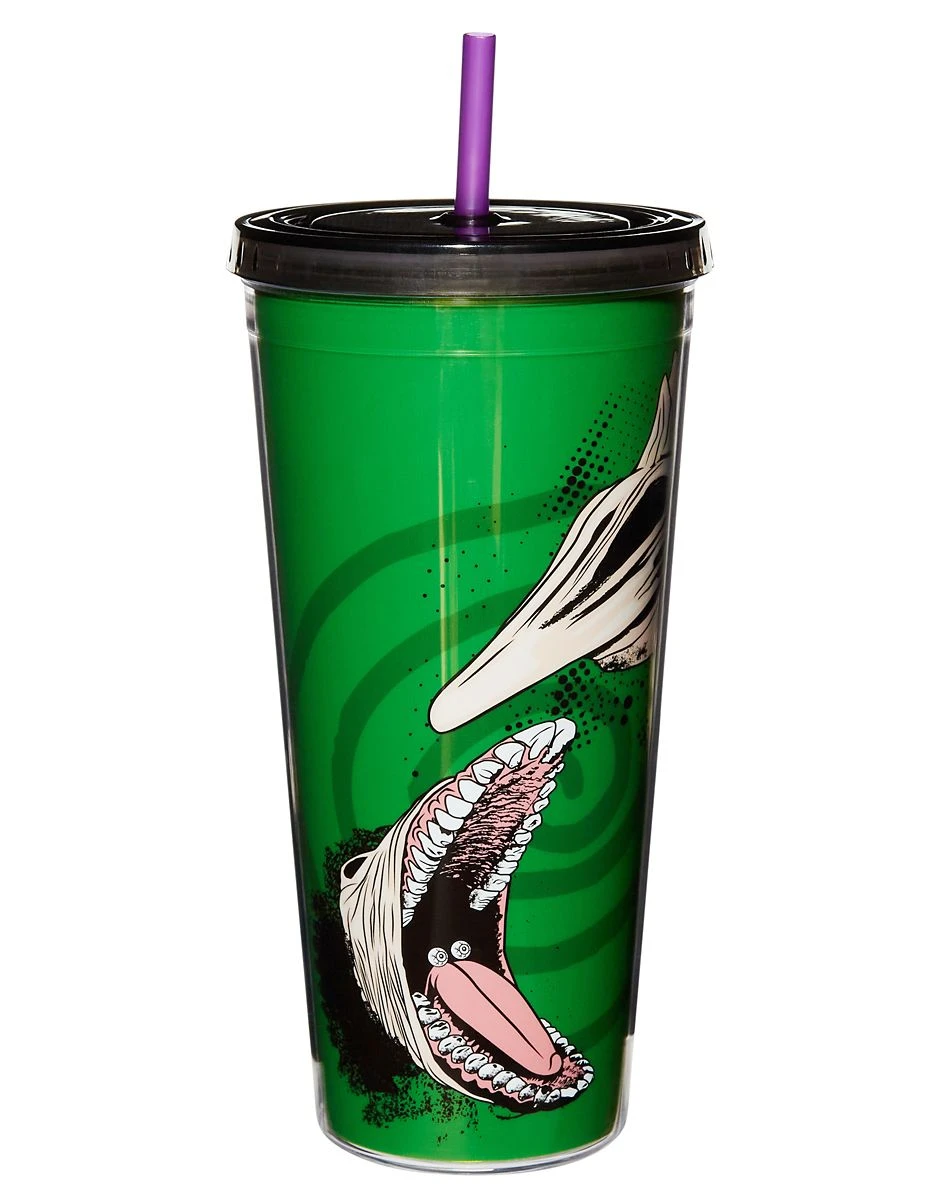Spirit Halloween We're Dead Beetlejuice Cup with Straw 3 Spirit Halloween We're Dead Beetlejuice Cup with Straw