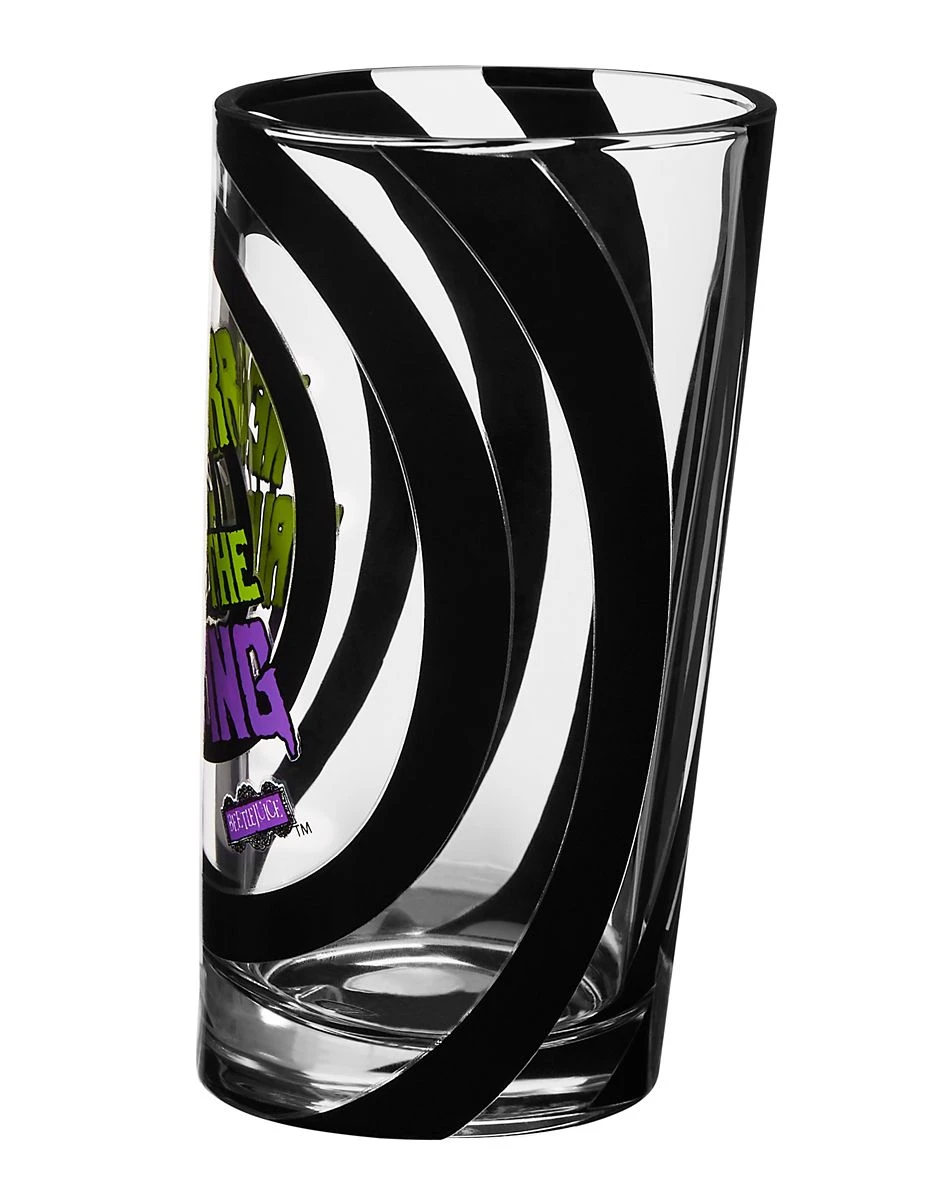 Spirit Halloween Slanted Beeetlejuice Glass 5 Spirit Halloween Slanted Beeetlejuice Glass - Image 3