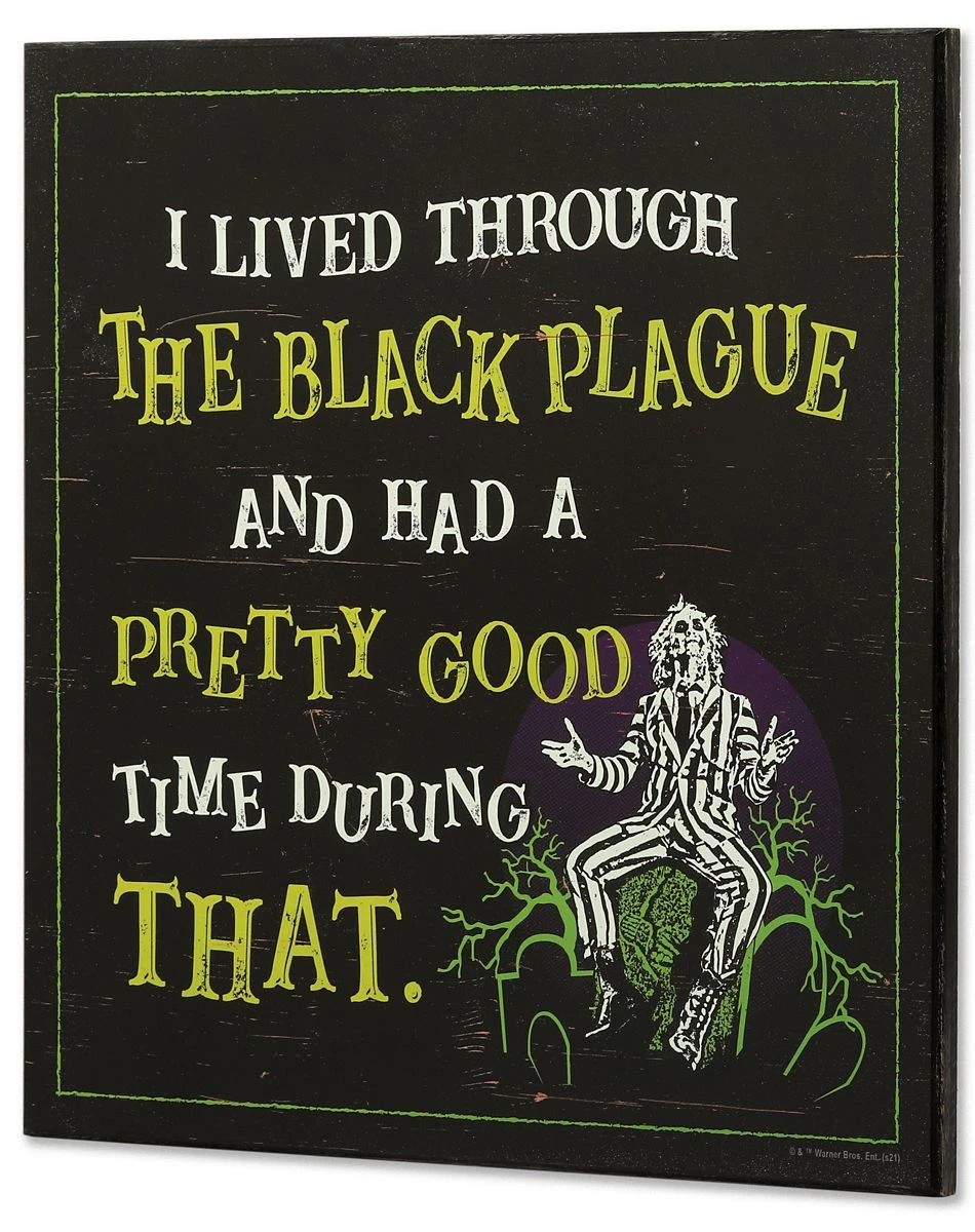 Spirit Halloween Black Plague Beetlejuice Sign 4 Spirit Halloween Black Plague Beetlejuice Sign - Image 2
